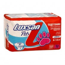 LUXSAN Pets Подгузники впитывающие для домашних животных L 8-14кг 12шт