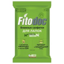 FITODOC (АВЗ) влажные салфетки для лапок собак и кошек 15шт.