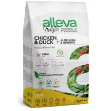 Alleva Holistic Chicken & Duck + Aloe vera & Ginseng Kitten Сухой корм для котят Курица, Утка, Алое вера и Женьшень 10кг
