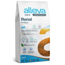 Alleva Care Cat Adult Renal-Antiox Сухой диетический корм для кошек при почечной недостаточности и уменьшения образования оксалатных и уратных камней 1.5кг