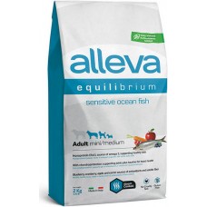 Alleva Equilibrium Sensitive Ocean Fish Mini/Medium Сухой корм для взрослых собак мелких и средних пород. Сенситив океаническая рыба