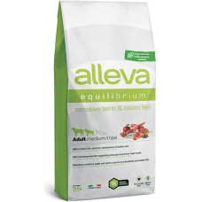 Alleva Equilibrium Sensitive Lamb & Ocean Fish Medium/Maxi Сухой корм для взрослых собак средних и крупных пород. Сенситив Ягненок и Океаническая Рыба