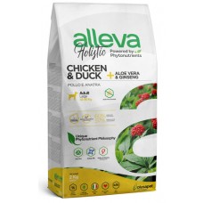 Alleva Holistic Chicken & Duck + Aloe vera & Ginseng Maxi Сухой корм для взрослых собак крупных пород Курица, Утка, Алое вера и Женьшень 12кг