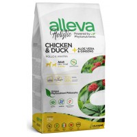 Alleva Holistic Chicken & Duck + Aloe vera & Ginseng Mini Сухой корм для взрослых собак мелких пород Курица, Утка, Алое вера и Женьшень 2кг