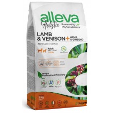 Alleva Holistic Lamb & Venison + Hemp & Ginseng Mini Сухой корм для взрослых собак мелких пород Ягненок, Оленина, Конопля и Женьшень 12кг