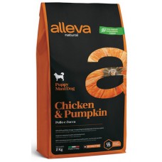 Alleva Natural Chicken & Pumpkin Puppy Maxi Сухой корм для щенков крупных пород. Курица и тыква.