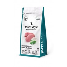 BOWL WOW полнорационный корм для собак мелких пород индейка рис розмарин