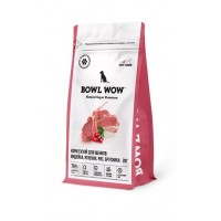 BOWL WOW Fresh Meat Сухой корм для щенков средних пород индейка ягненок рис брусника 2кг