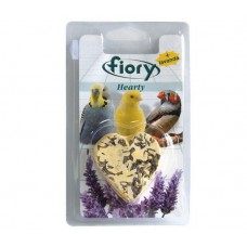 FIORY био-камень для птиц Hearty Big с лавандой в форме сердца