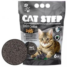 CAT STEP Тоfu Carbon / Тофу с Углём Комкующийся наполнитель для кошек растительного происхождения 12л.