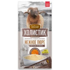 Деревенские лакомства - Холистик Премьер лакомство для кошек, нежное пюре со вкусом ягненка с икрой летучей рыбы - 10 г х 4 шт