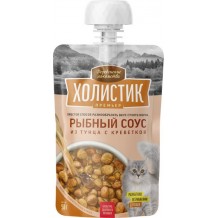 Деревенские лакомства - Холистик Премьер для кошек Рыбный соус из тунца с креветкой