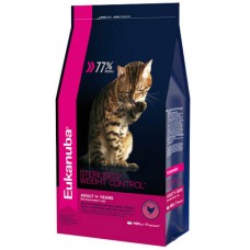 EUK Cat корм для взрослых кошек с избыточным весом и стерилизованных