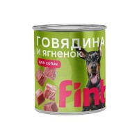 FINT влажный корм для взрослых собак крупных пород с говядиной и ягненком