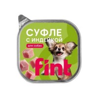 FINT влажный корм для взрослых собак мелких и средних пород, суфле с индейкой