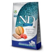 FARMINA N&D OCEAN DOG SALMON, COD AND CANTALOUPE MELON Adult Medium & Maxi Сухой беззерновой корм для взрослых собак средних и крупных пород Лосось, Треска и Муксусная Дыня