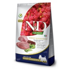 Farmina N&D Quinoa Weight Management Lamb Mini Сухой беззерновой корм для взрослых собак мелких пород для контроля веса Ягненок с Киноа