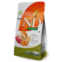 FARMINA CAT N&D GRAIN FREE PUMPKIN DUCK Сухой корм беззерновой для взрослых кошек с уткой, тыквой и дыней