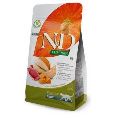 FARMINA CAT N&D GRAIN FREE PUMPKIN DUCK Сухой корм беззерновой для взрослых кошек с уткой, тыквой и дыней