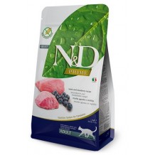 FARMINA N&D Prime Cat, Lamb & Blueberry Adult Сухой беззерновой корм для взрослых кошек Ягненок с Черникой 1.5кг FARMINA N&D Prime Cat, Lamb & Blueberry Adult Сухой беззерновой корм для взрослых кошек Ягненок с Черникой 1.5кг