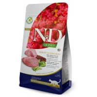 FARMINA N&D QUINOA CAT WEIGHT MANAGEMENT LAMB Adult Сухой беззерновой корм для взрослых кошек контроль веса Ягненок с Киноа 300г