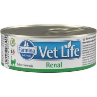 Farmina VetLife NATURAL DIET CAT RENAL Корм для кошек при заболеваниях мочевыводящих путей 85г