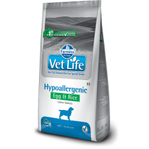FARMINA Vet Life Dog Hypoallergenic Egg & Rice (сух.для собак при пищевой аллергии и/или непереносимости с Яйцом и рисом)