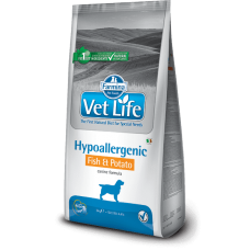 FARMINA Vet Life Dog Hypoallergenic Fish & Potato Сухой корм для собак при пищевой аллергии и/или непереносимости с Рыбой и картофелем