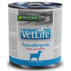 FARMINA VET LIFE NATURAL DIET DOG HYPOALLERGENIC DUCK&POTATO Паштет диета влажный корм для собак всех пород гипоаллергенный утка с картофелем 300г