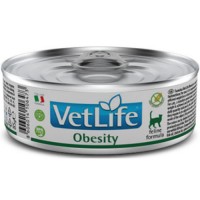 Farmina VET LIFE NATURAL DIET CAT OBESITY Диетический корм для кошек при ожирении 85г