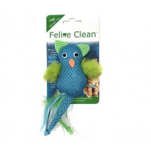 Feline Clean игрушка для кошек Dental Сова, хвост с перьями