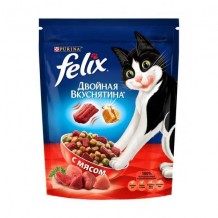 Felix Сухой корм для кошек Двойная вкуснятина, мясо