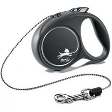 Flexi рулетка Black Design XS (до 8 кг) 3 м трос черный/серебро Flexi рулетка Black Design XS (до 8 кг) 3 м трос черный/серебро