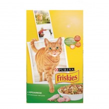 Friskies Сухой корм для взрослых кошек. кролик с овощами