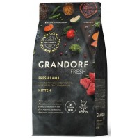 Беззерновой корм с живыми пробиотиками GRANDORF Fresh Cat KITTEN Lamb&Sweet Potato Свежее мясо ягненка с бататом для котят 400г Беззерновой корм с живыми пробиотиками GRANDORF Fresh Cat KITTEN Lamb&Sweet Potato Свежее мясо ягненка с бататом для котят 400г