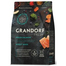 Беззерновой корм с живыми пробиотиками GRANDORF Fresh Dog Adult MAXI Salmon & Sweet Potato Свежее филе лосося с бататом для собак крупных пород 3кг Беззерновой корм с живыми пробиотиками GRANDORF Fresh Dog Adult MAXI Salmon & Sweet Potato Свежее филе лосося с бататом для собак крупных пород 3кг