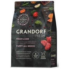 Беззерновой корм с живыми пробиотиками GRANDORF Fresh Dog PUPPY Lamb&Sweet Potato (Свежее мясо ягненка с бататом для щенков всех пород)