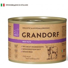 GRANDORF DOG Beef pate влажный корм для собак всех пород Паштет из говядины