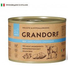 GRANDORF DOG Beef sweet potato cauliflower pate влажный корм для собак всех пород Паштет из говядины с бататом и цветной капустой