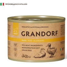 GRANDORF DOG Duck pear blueberries pate влажный корм для собак всех пород Паштет из утки с грушей и черникой