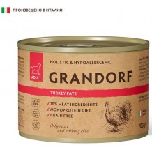 GRANDORF DOG Turkey pate влажный корм для собак всех пород Паштет из индейки
