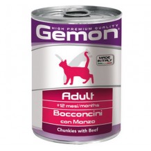 Gemon Cat консервы для кошек кусочки говядины