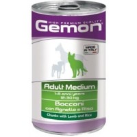 Gemon Dog Medium консервы для собак средних пород кусочки ягненка с рисом