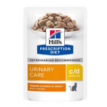 HILL'S  Prescription Diet пауч для кошек С/D профилактика МКБ струвиты Курица