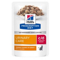 HILL'S Prescription Diet c/d Feline Urinary Stress с курицей пауч для кошек