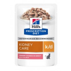 HILL'S  Prescription Diet пауч для кошек K/D лечение заболеваний почек Лосось