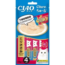 INABA CIAO Churu Лакомство-пюре для кошек Куриное филе для поддержания здоровья мочеполовой системы 14г * 4шт INABA CIAO Churu Лакомство-пюре для кошек Куриное филе для поддержания здоровья мочеполовой системы 14г * 4шт