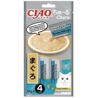 INABA CIAO Churu Лакомство-пюре для кошек Тунец Магуро Водный баланс 14г*4шт
