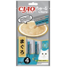 INABA CIAO Churu Лакомство-пюре для кошек Тунец Магуро Водный баланс 14г*4шт
