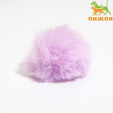 Игрушка для кошек шарик меховой 5см, лиловый